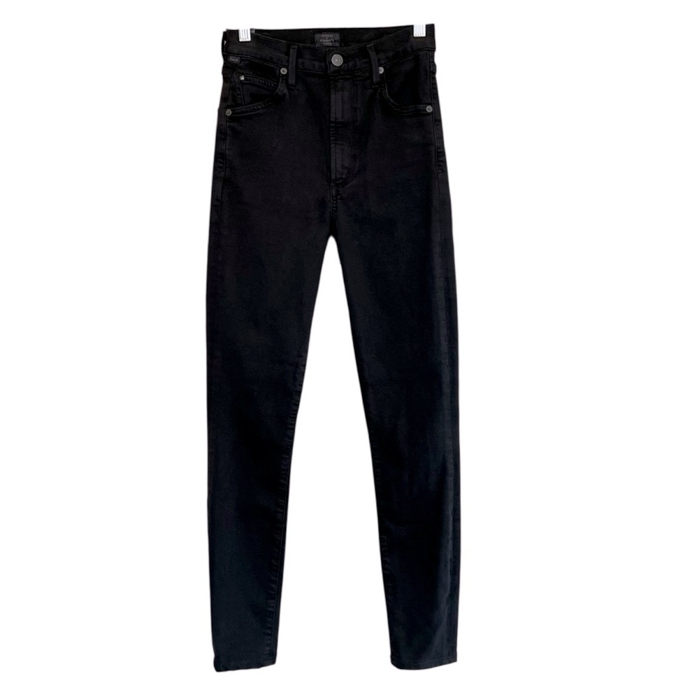 Citizens of Humanity Chrissy High Rise Skinny Jeans Black 25 Contemporary Chic